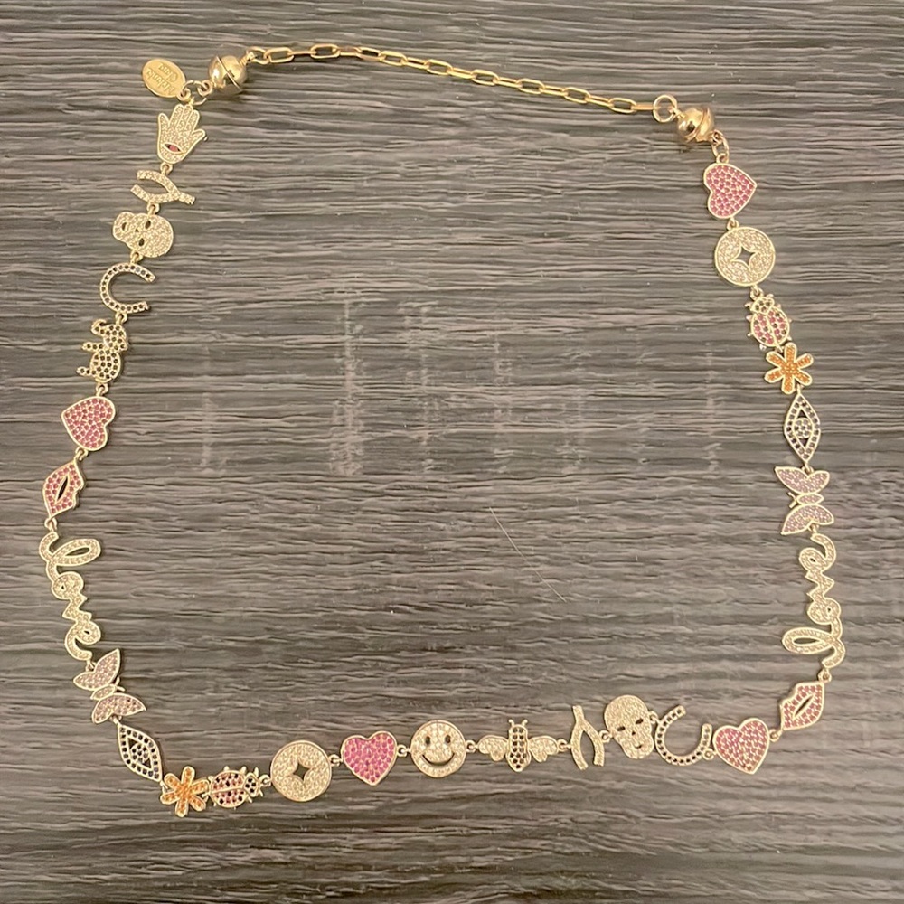 Melania Clara “Lucky” choker necklace with extender (magnetic closure)